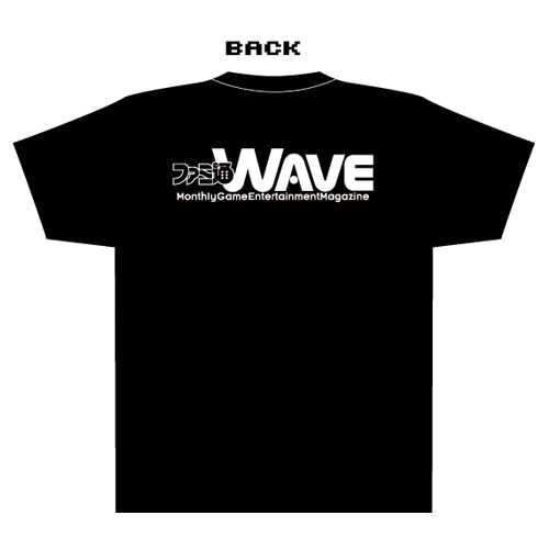 ファミ通WAVE Tシャツ:logo backブラック/Lサイズ ブラック/Lサイズ
