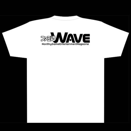 ファミ通WAVE Tシャツ:logo backホワイト/Mサイズ ホワイト/Mサイズ