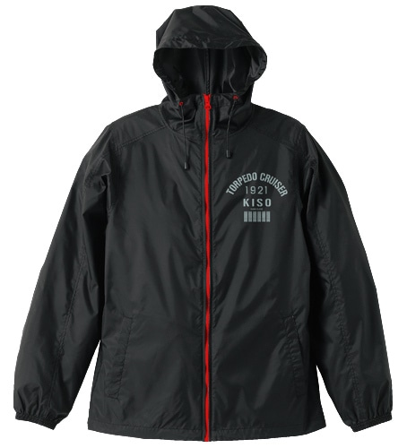 艦隊これくしょん～艦これ～木曾改二フーデッドウィンドブレーカーBLACK×RED-L BLACK×RED-L