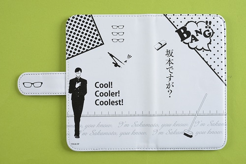 坂本ですが？手帳型スマホケース モノトーン ver. モノトーン ver.