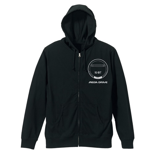 メガドライブ 3SHOCK 天竺パーカーBLACK-XL BLACK-XL