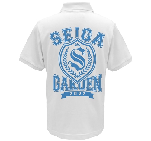 ファンタシースターオンライン2　ジ　アニメーション 清雅学園ポロシャツWHITE-XL WHITE-XL