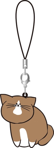 猫のぽんたラバーストラップB じ～ B じ～