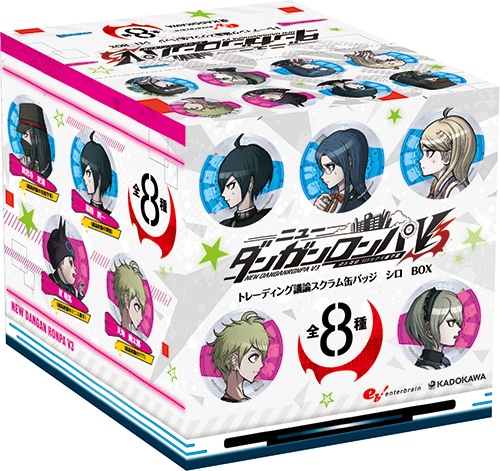 ニューダンガンロンパV3 トレーディング議論スクラム缶バッジ　シロ　【BOX】【専売商品】 シロ【BOX】