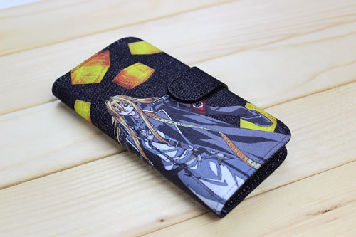 「Dies irae」手帳型デニムスマホケース ラインハルト ラインハルト