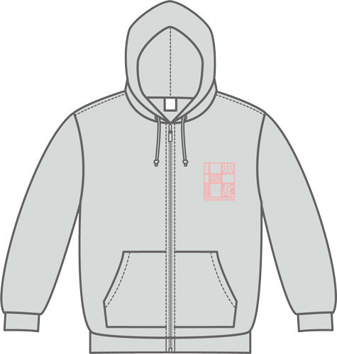 「このはな綺譚」ジップアップパーカー 柚