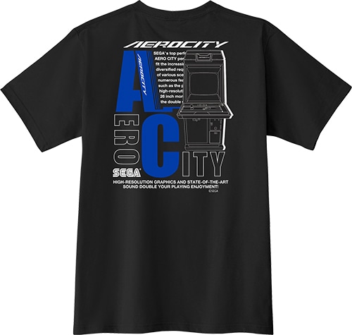 SEGAアーケードコレクションTシャツ「AERO CITY」L L