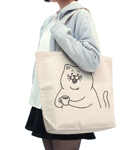 ネコノヒー ラージトート/NATURAL