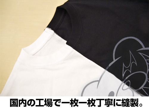 モノクマ グラフィック ニコイチTシャツ/WHITE×BLACK-XL WHITE×BLACK-XL