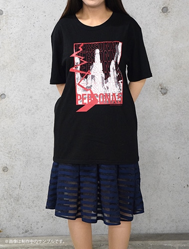 PERSONA5 the Animation 秀尽学園高校購買部 ENVYMコラボ　Tシャツ＜グラフィック＞【受注生産】 Black/Sサイズ Black/Sサイズ