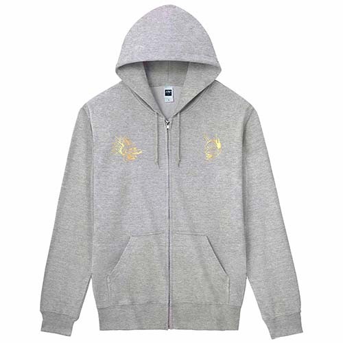 『龍が如く』龍と般若 刺繍ジップアップパーカーM M