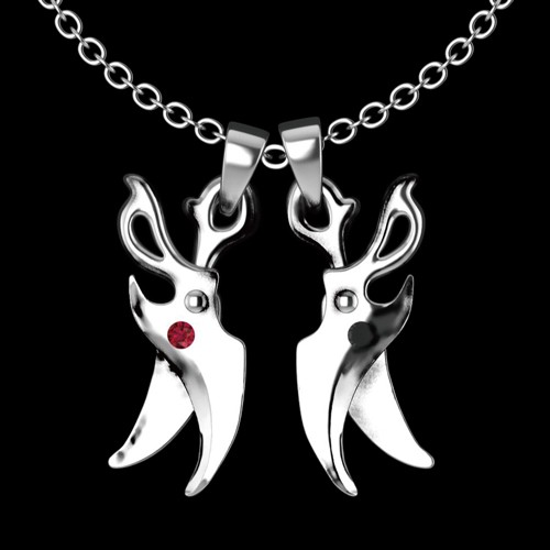 【WonderlandWars】モチーフペンダント-スカーレット＆ヴァイス