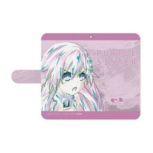 アニメ『超次元ゲイム ネプテューヌ』パープルシスター Ani-Art 手帳型スマホケース(対象機種/Lサイズ) 対象機種/Lサイズ
