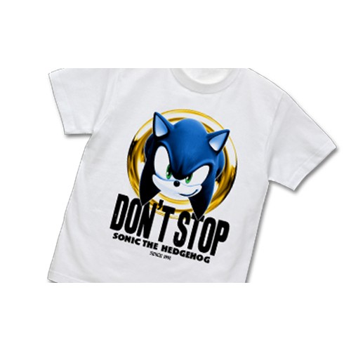 ソニック・ザ・ヘッジホッグ DON'T STOP SONIC Tシャツ WHITE(XLサイズ) XLサイズ