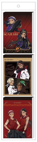 ディズニー ツイステッドワンダーランド 3連メモスカラビア スカラビア