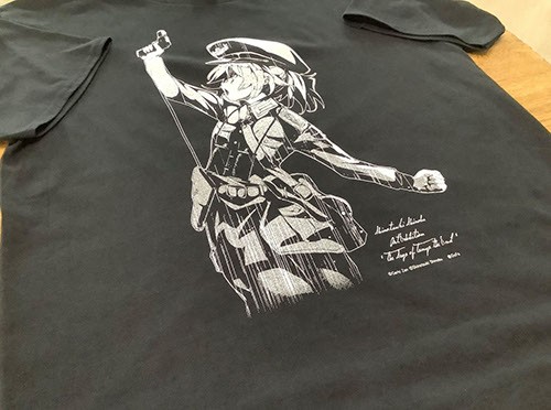 「篠月しのぶ 幼女戦記 十一番目の女神展」TシャツL Tシャツ L