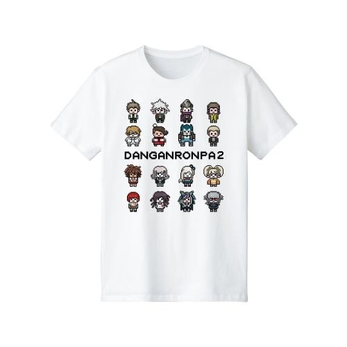 ダンガンロンパ ドット絵モチーフTシャツ ver.Bレディースサイズ/L サイズ/L