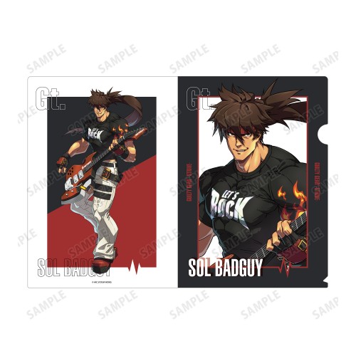 【GGST】描き下ろしイラスト ソル＝バッドガイ バンドver. クリアファイル ソル＝バッドガイ