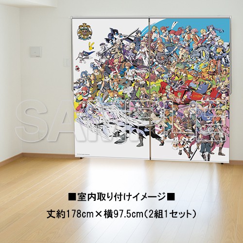 日本ファルコム40周年記念イラスト ロールスクリーン