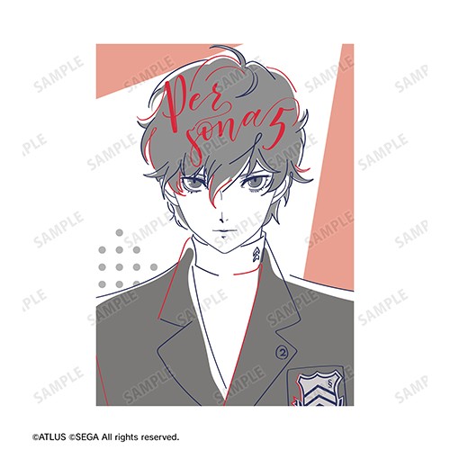 ペルソナシリーズ P5主人公 lette-graph TシャツメンズMサイズ Mサイズ