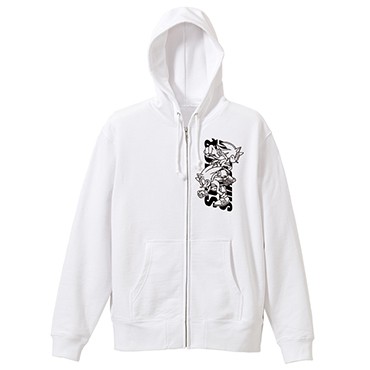 SONIC＆SHADOW ジップパーカーWHITE-M WHITE-M