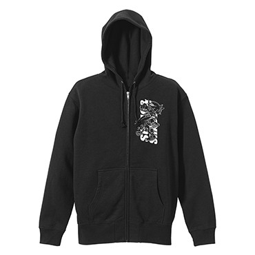 SONIC＆SHADOW ジップパーカーBLACK-S BLACK-S