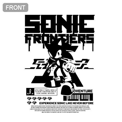 ソニックフロンティア ビッグシルエットTシャツWHITE-L WHITE-L