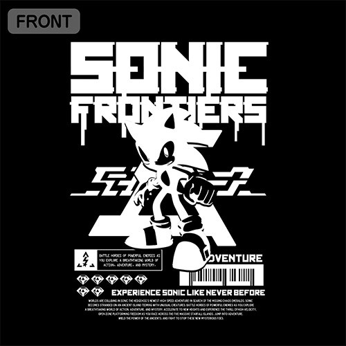 ソニックフロンティア ビッグシルエットTシャツ/BLACK-LビッグシルエットTシャツ/BLACK-L BLACK-L