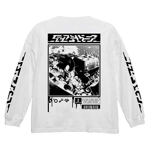 ソニックフロンティア ビッグシルエットロングスリーブTシャツWHITE-XL WHITE-XL