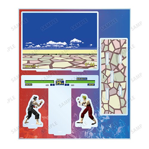 バーチャファイター ゲーム画面 アクリルジオラマ アクリルジオラマ