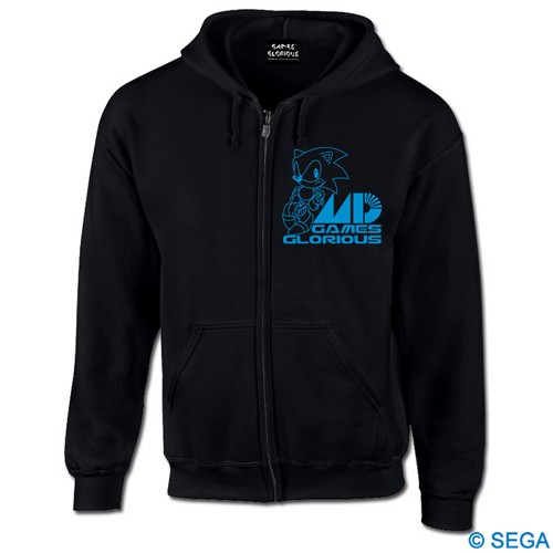 SONIC x MEGA DRIVE  ジップアップパーカーカラー：ブラック   XXLサイズ XXLサイズ
