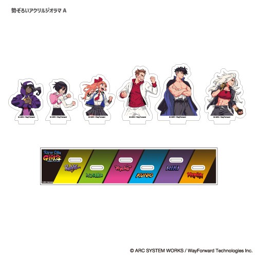 リバーシティガールズ 勢ぞろいアクリルジオラマ A、Bセット【阿々久商店限定特典付き】 アクリルジオラマA、 Bセット【阿々久商店限定特典付き】