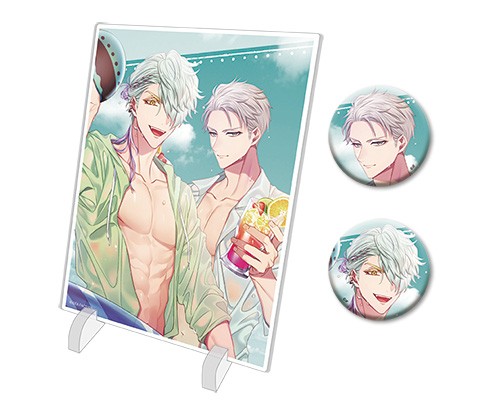 【オトメイト×ビーズログ】『キューピット・パラサイト -Sweet ＆ Spicy Darling.=-』アクリルパネル&缶バッジ2種セット ※2025年11月中旬出荷分