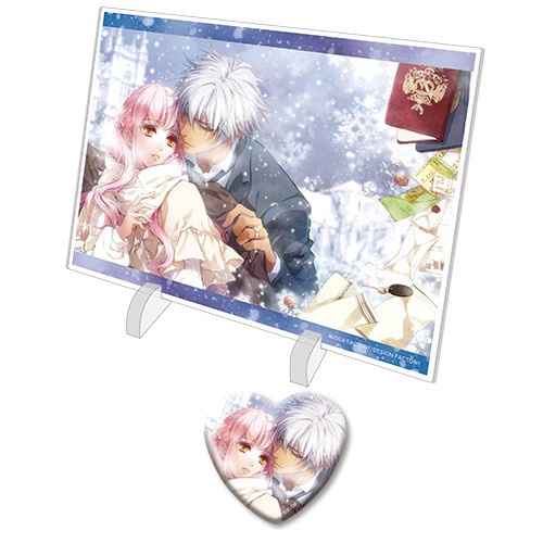 【オトメイト×ビーズログ】『ワンド オブ フォーチュン2 FD ～君に捧げるエピローグ～』アクリルパネル＆ハート缶バッジセット