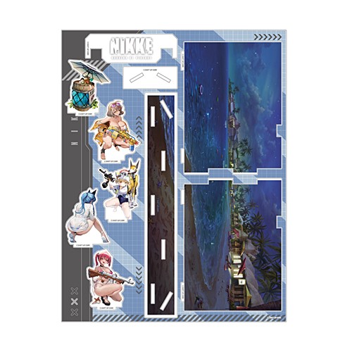 NIKKE ジオラマアクリル-summer- 部隊03※2025年11月中旬出荷分