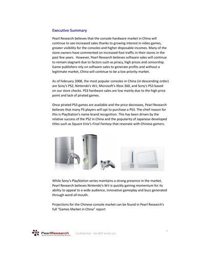 中国　2008年の家庭用ゲーム機市場:プラットフォームメーカーの現状と分析簡易冊子版 簡易冊子版