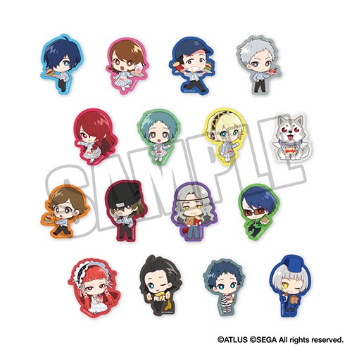 P3R×ウェンディーズ・ファーストキッチン　コラボ限定 ミニフレークステッカーセット