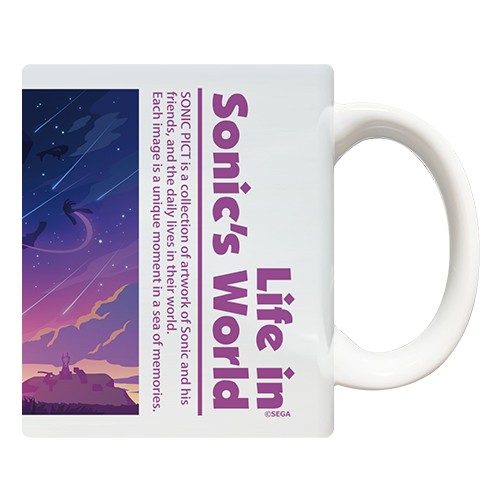 「ソニック・ザ・ヘッジホッグ」SONIC PICTマグカップ ソニック※2025年11月中旬出荷分 SONIC PICTマグカップ ソニック