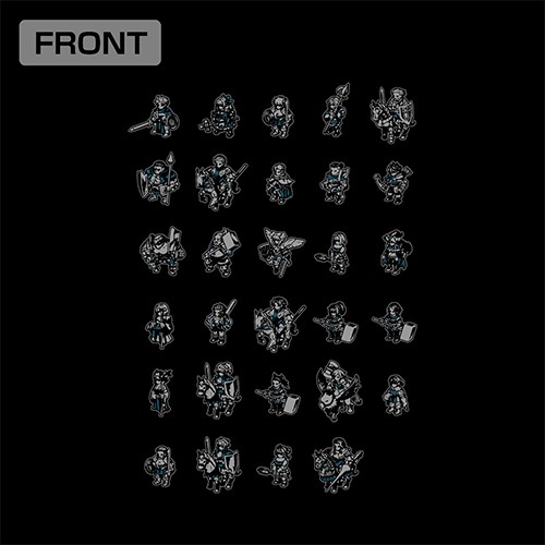 ユニコーンオーバーロード コルニア王国 2Dキャラクター TシャツBLACK-XL BLACK-XL