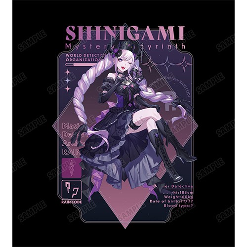 本田ロアロさんイラスト 死に神ちゃん 仮面舞踏会ver. Tシャツメンズ(サイズ/M)【超探偵事件簿 レインコード】 メンズ(サイズ/M)