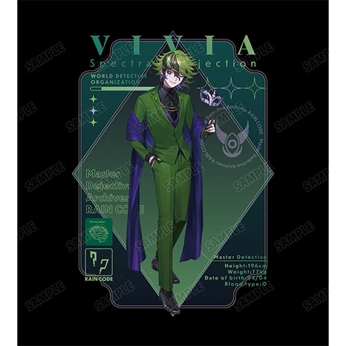 本田ロアロさんイラスト ヴィヴィア　トワイライト 仮面舞踏会ver. Tシャツレディース(サイズ/M)【超探偵事件簿 レインコード】 レディース(サイズ/M)