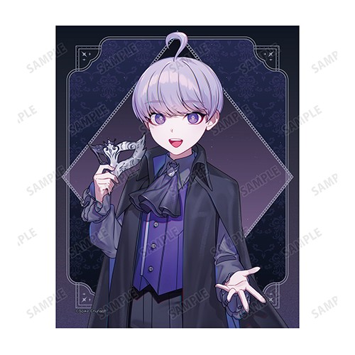 本田ロアロさんイラスト ユーマ　ココヘッド 仮面舞踏会ver. キャンバスボード【超探偵事件簿 レインコード】 ユーマ　ココヘッド