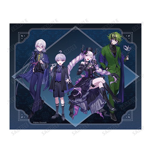 本田ロアロさんイラスト 集合 仮面舞踏会ver. キャンバスボード【超探偵事件簿 レインコード】 ※2025年11月中旬出荷分 集合