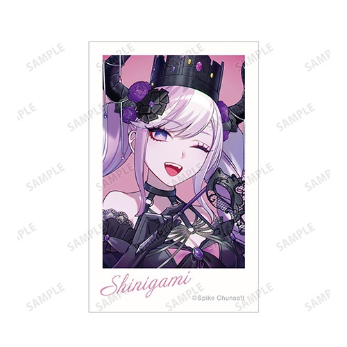 本田ロアロさんイラスト 死に神ちゃん 仮面舞踏会ver. インスタントカメラ風イラストカード2枚セット【超探偵事件簿 レインコード】 死に神ちゃん