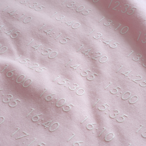 TIMECHART Tシャツベビーピンク×ホワイト Mサイズ ベビーピンク×ホワイト Mサイズ