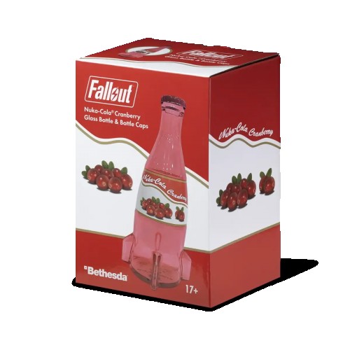 【Fallout】”ヌカ・コーラ クラムベリー” グラスボトル＆キャップ