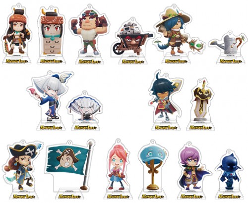 『ファンタジーライフi グルグルの竜と時をぬすむ少女』 仲間キャラクタートレーディングアクリル2連キーホルダースタンド Vol.1 コンプリートセット コンプリートセット