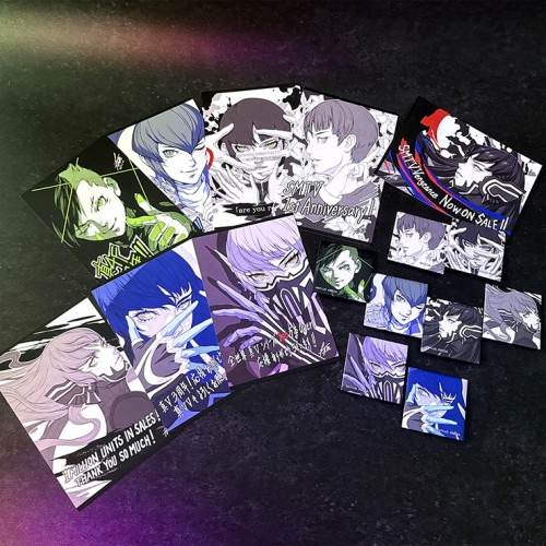 真・女神転生シリーズ 記念イラスト スクエア缶バッジ 単品 単品