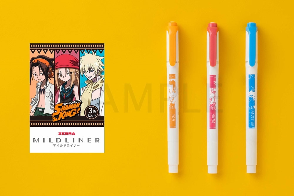 SHAMAN KING マイルドライナー3色セット<麻倉 葉＆恐山アンナ＆ファウストⅧ世>