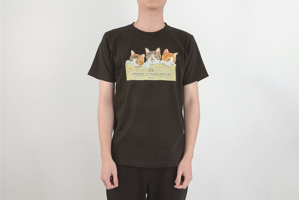 メンタリストDaiGo　猫Tシャツ　黒　ぬこさま・みこさま・ぴこさま集合　S